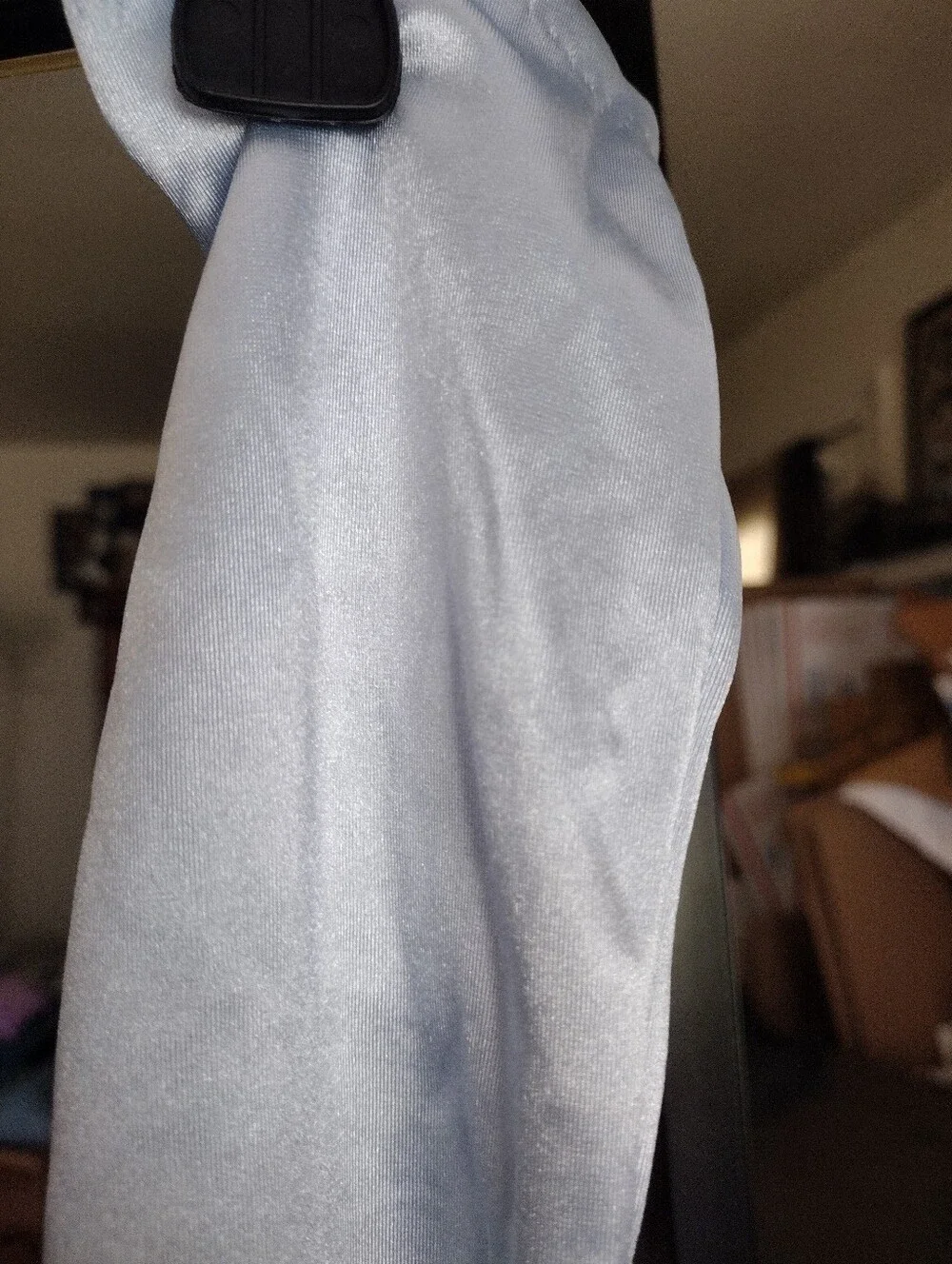 Long Satin Opera Gloves in Baby Blue
